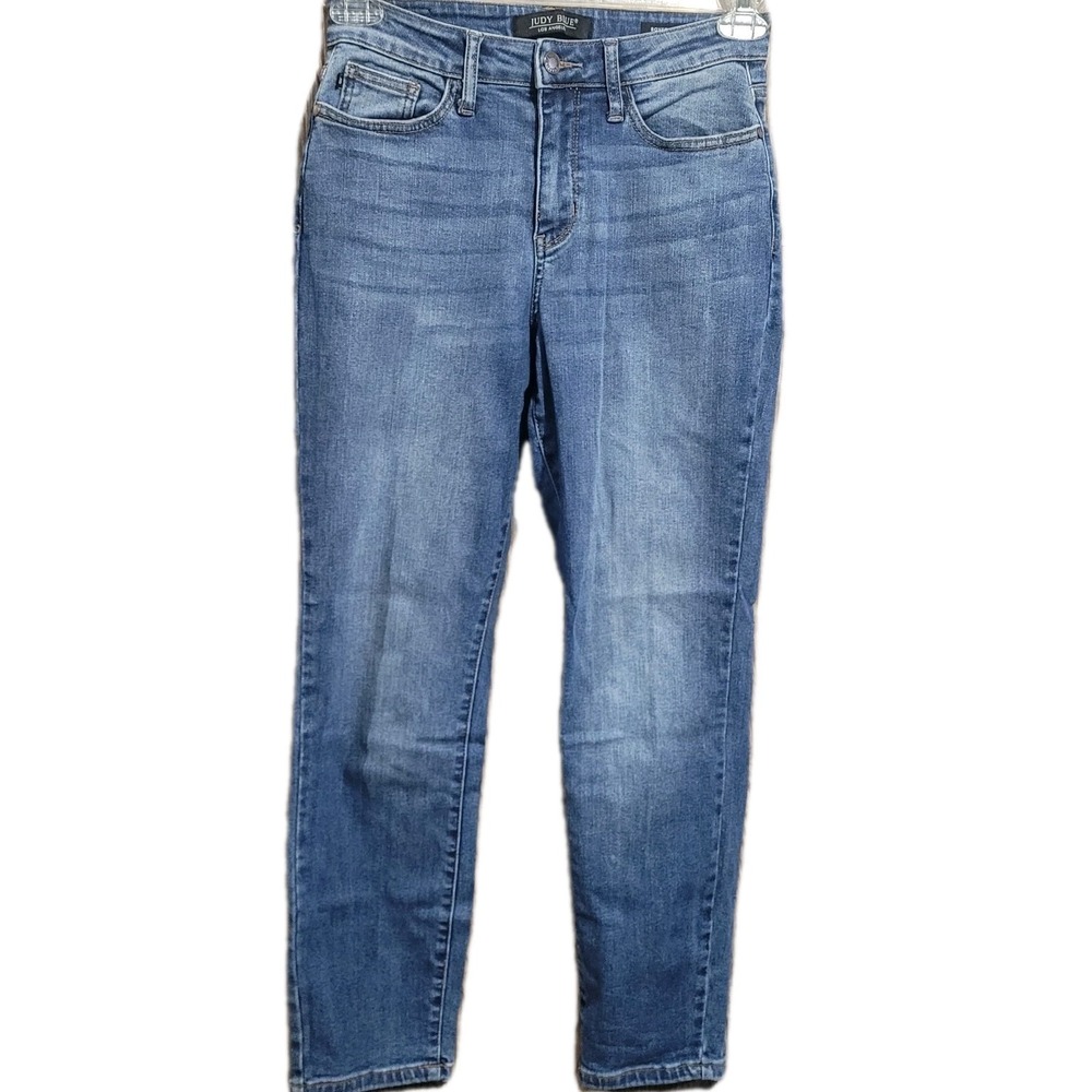 Judy Blue Boyfriend Jeans Size 3/26 x 26 Medium Wash Mid Rise Stretch
